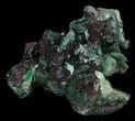 Dark Green Chrysocolla Crystals - Zaire #35642-1